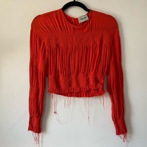 RACHEL COMEY Penta top in Coral Size 0